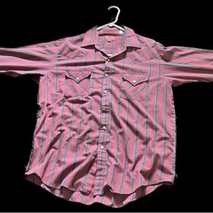 VTG Ely plains Western pearl snap button up